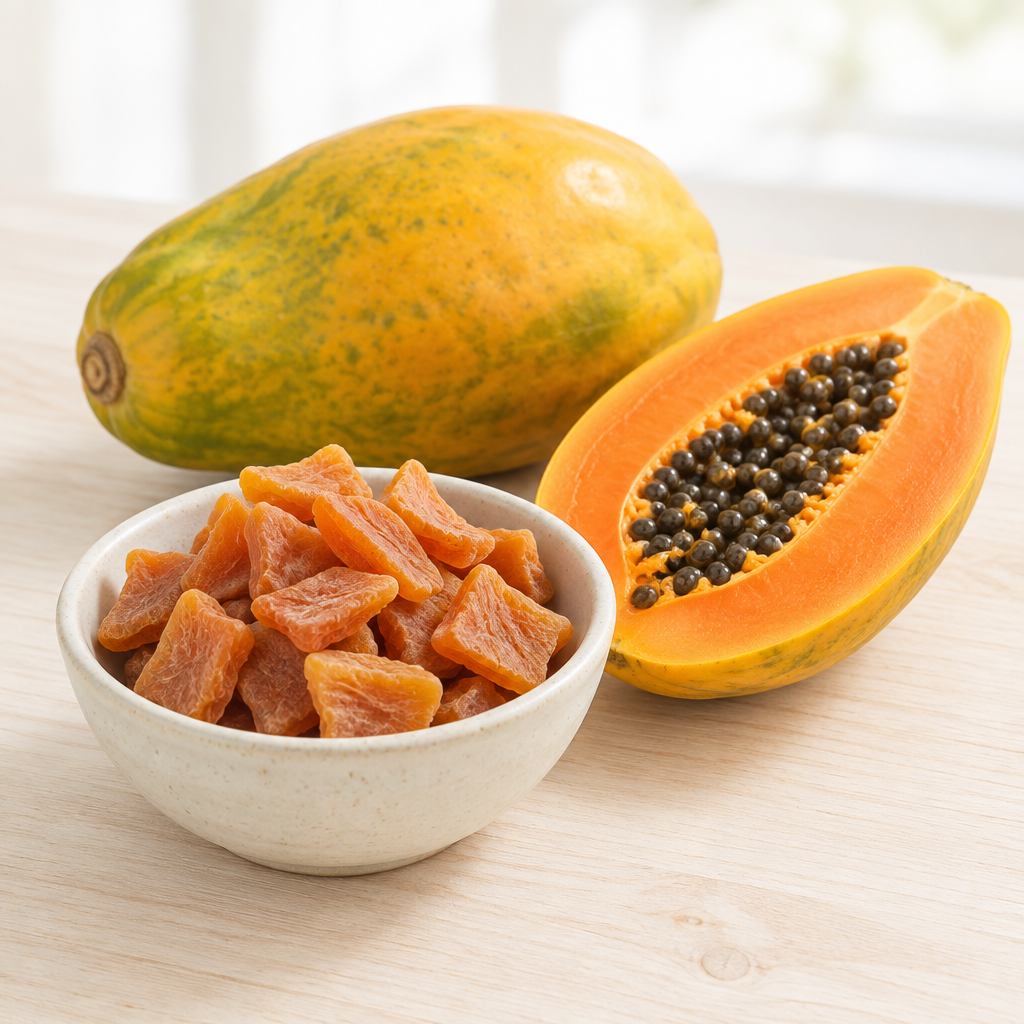 Papaya-Stücke (natur, getrocknet)