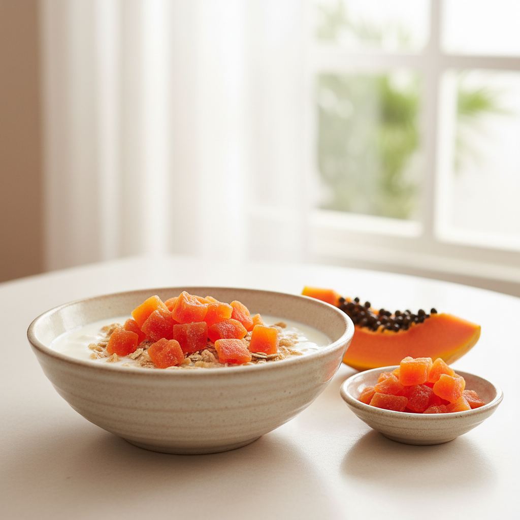 Papaya-Stücke (kandiert, getrocknet)