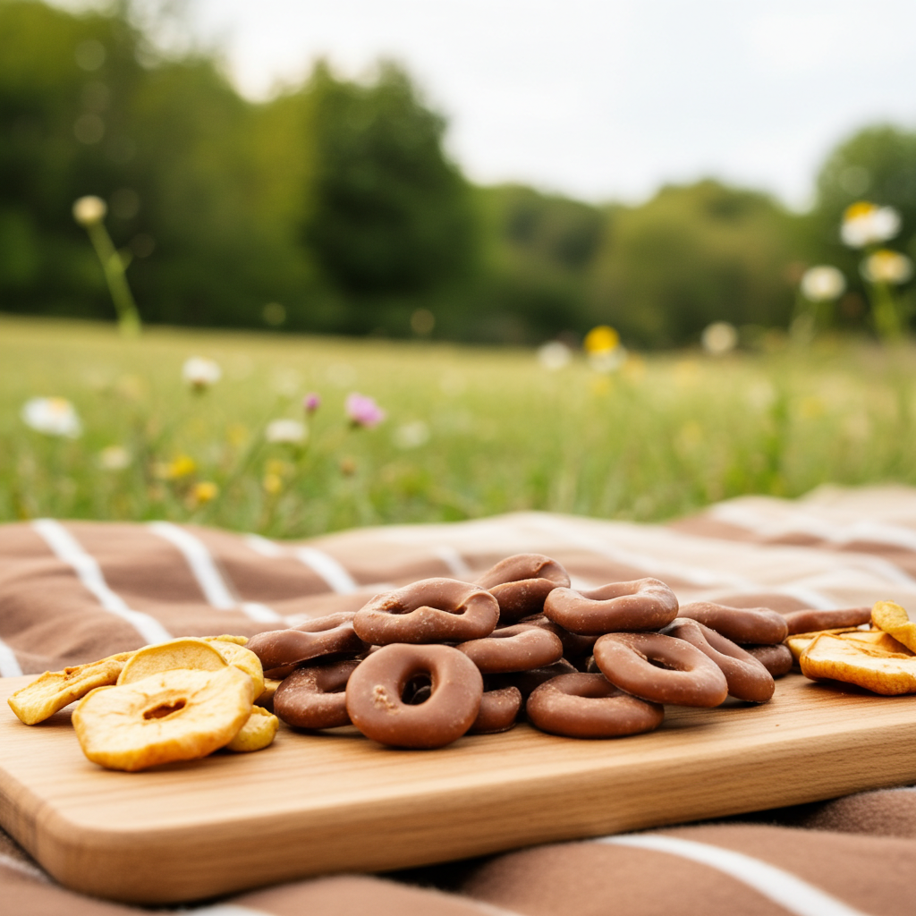 Apfelringe mit Vollmich-Schokolade