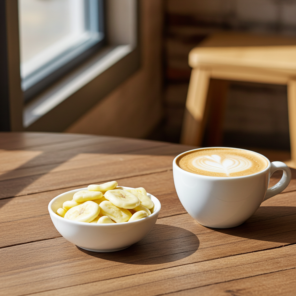 Bananenchips mit Joghurt-Schokolade