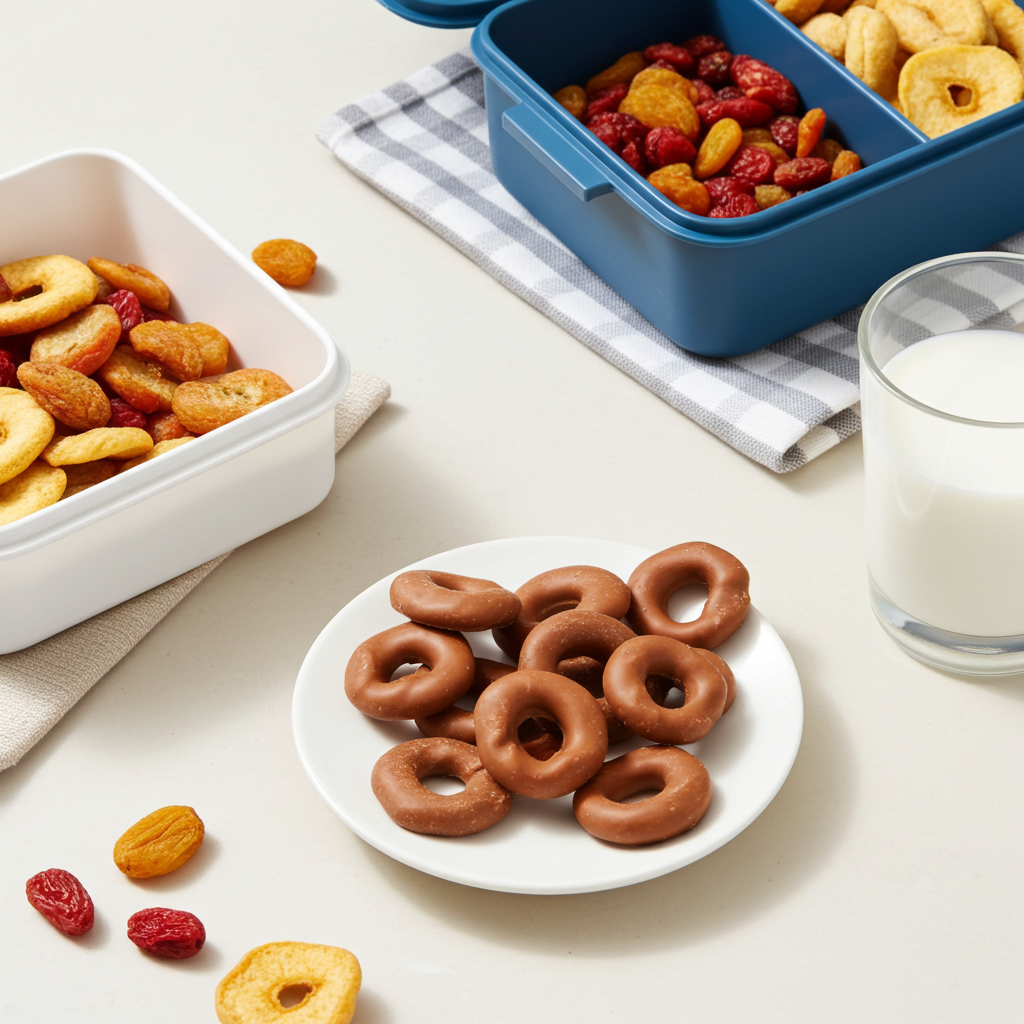 Apfelringe mit Vollmich-Schokolade