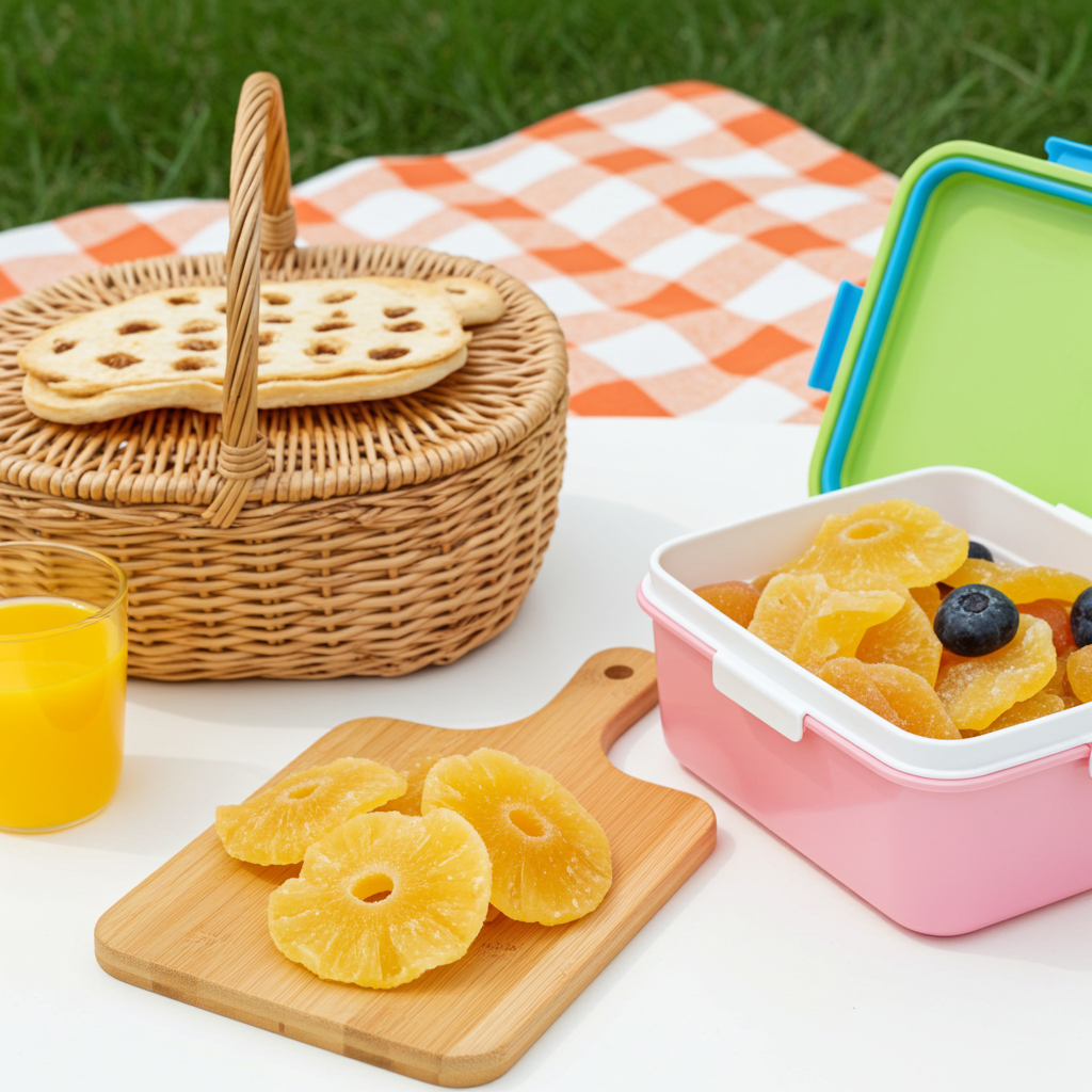 Getrocknete Ananasringe kandiert – Frucht & Nuss Genuss