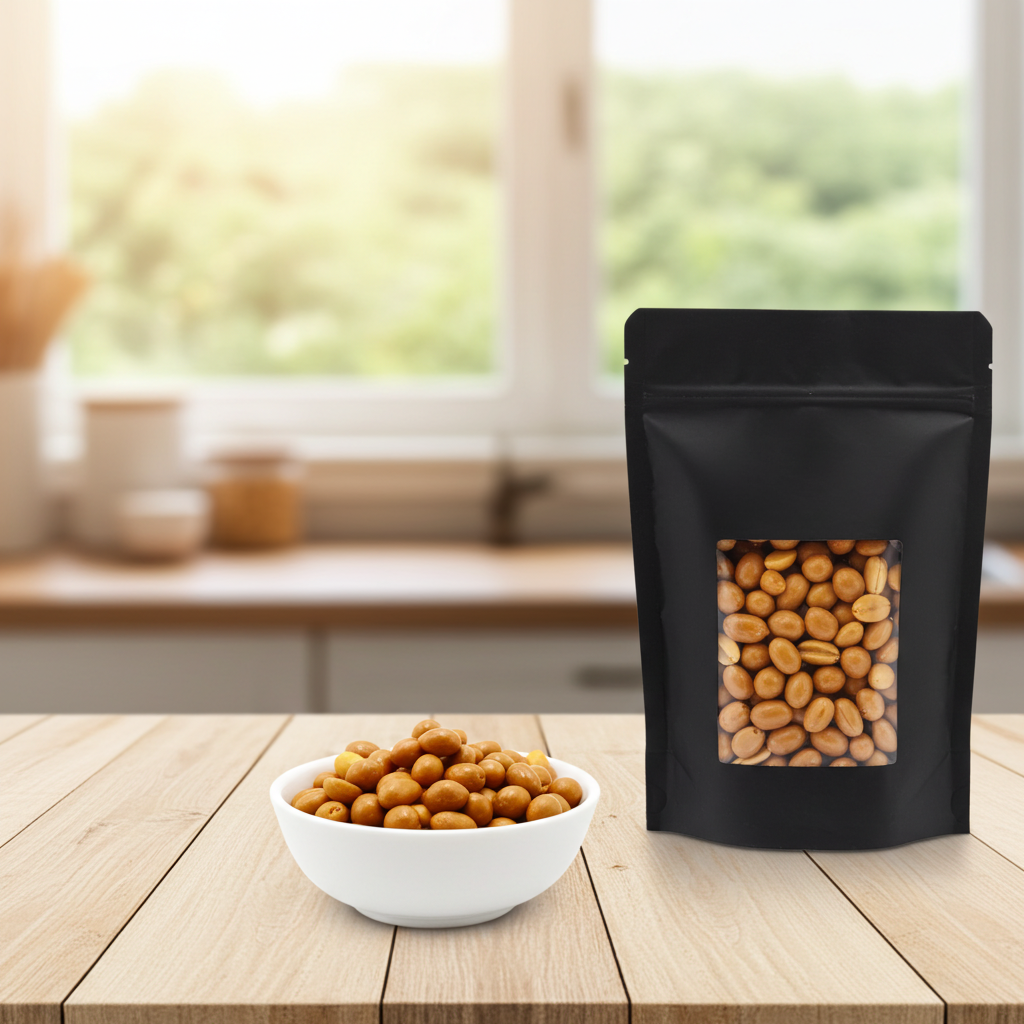 Erdnusskerne in Meersalz-Karamellschokolade