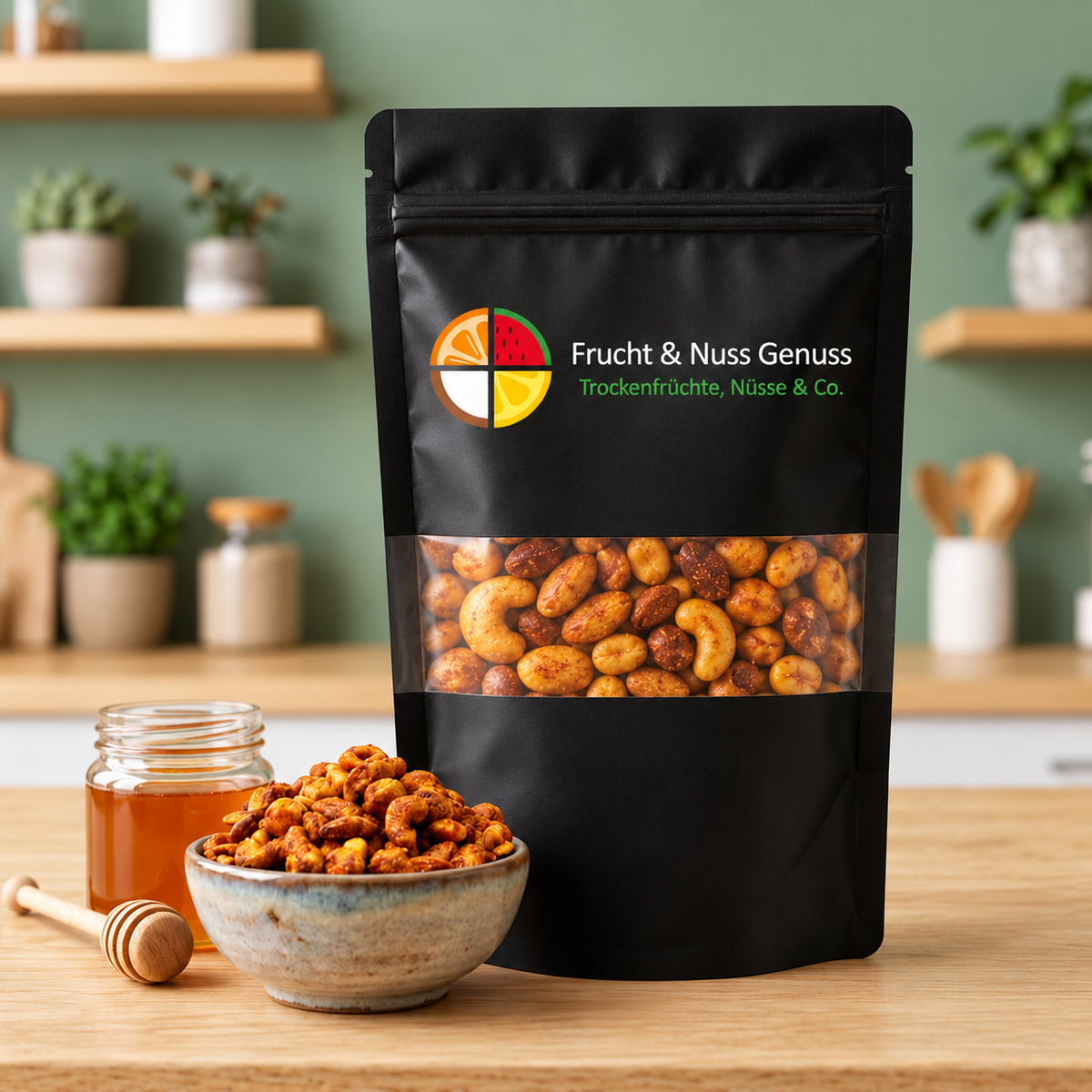 Honey-Mix (Edel-Nuss-Mischung karamellisiert mit Zucker-Honig-Schicht)
