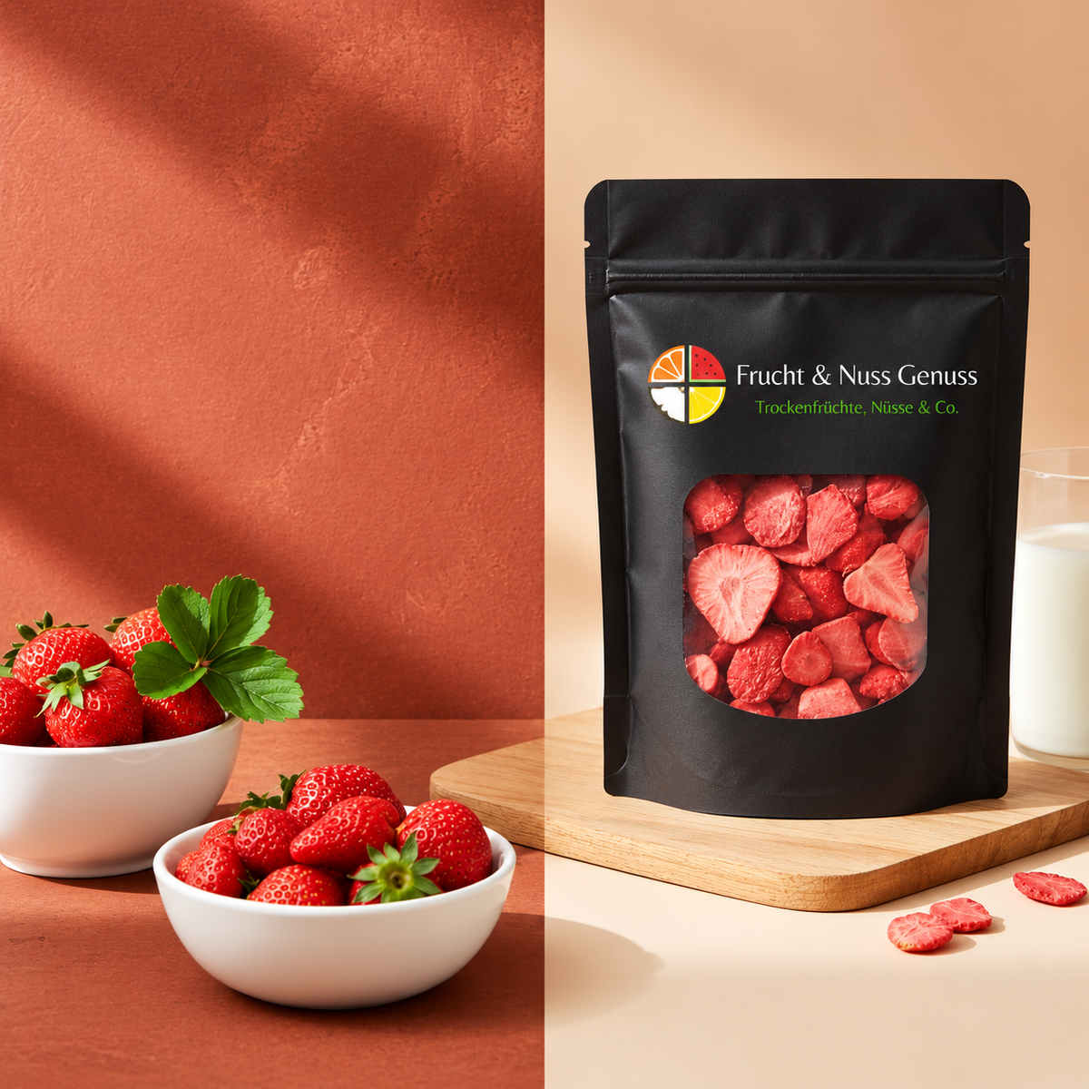 Erdbeeren (gefriergetrocknet)