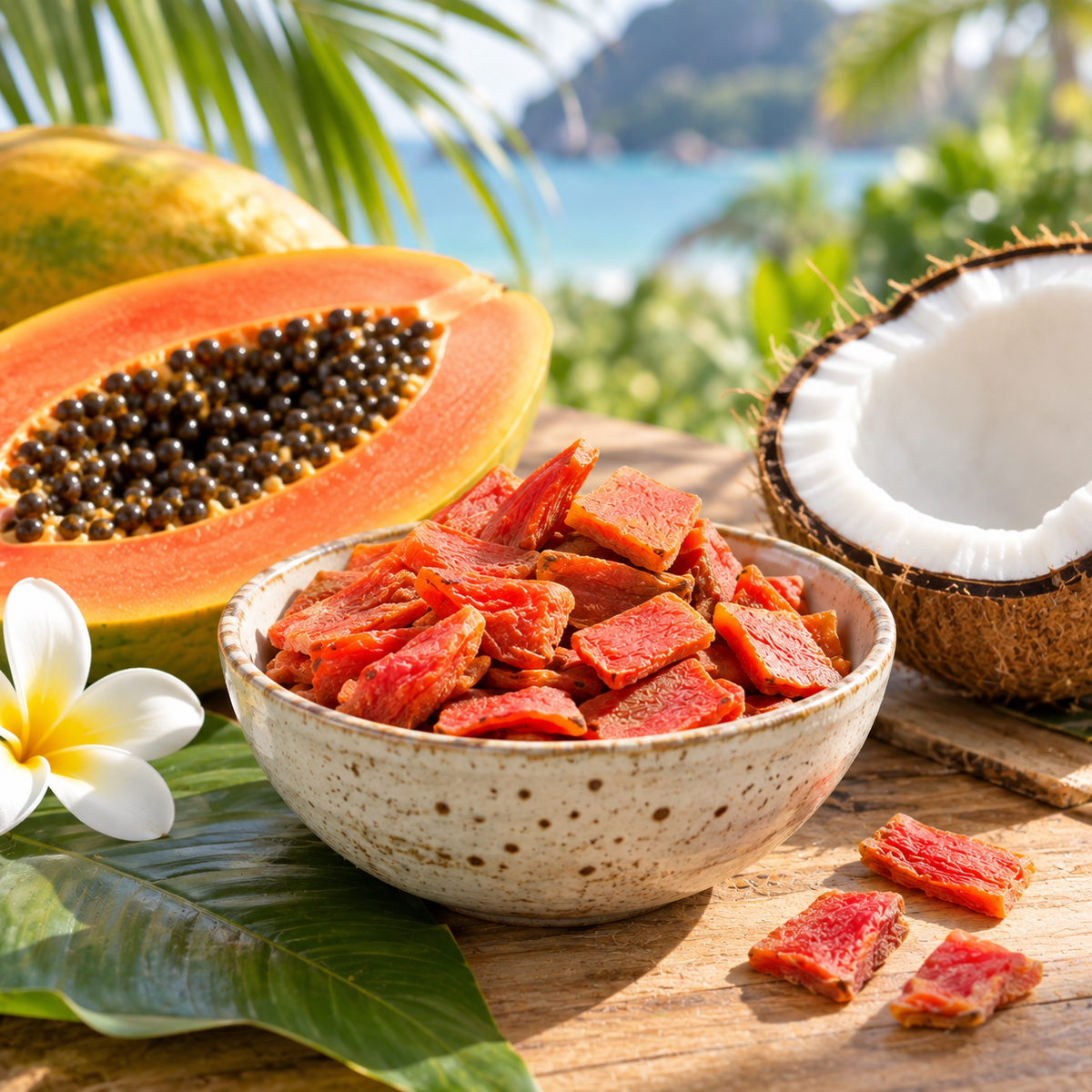 Papaya-Stücke  (natur, getrocknet)