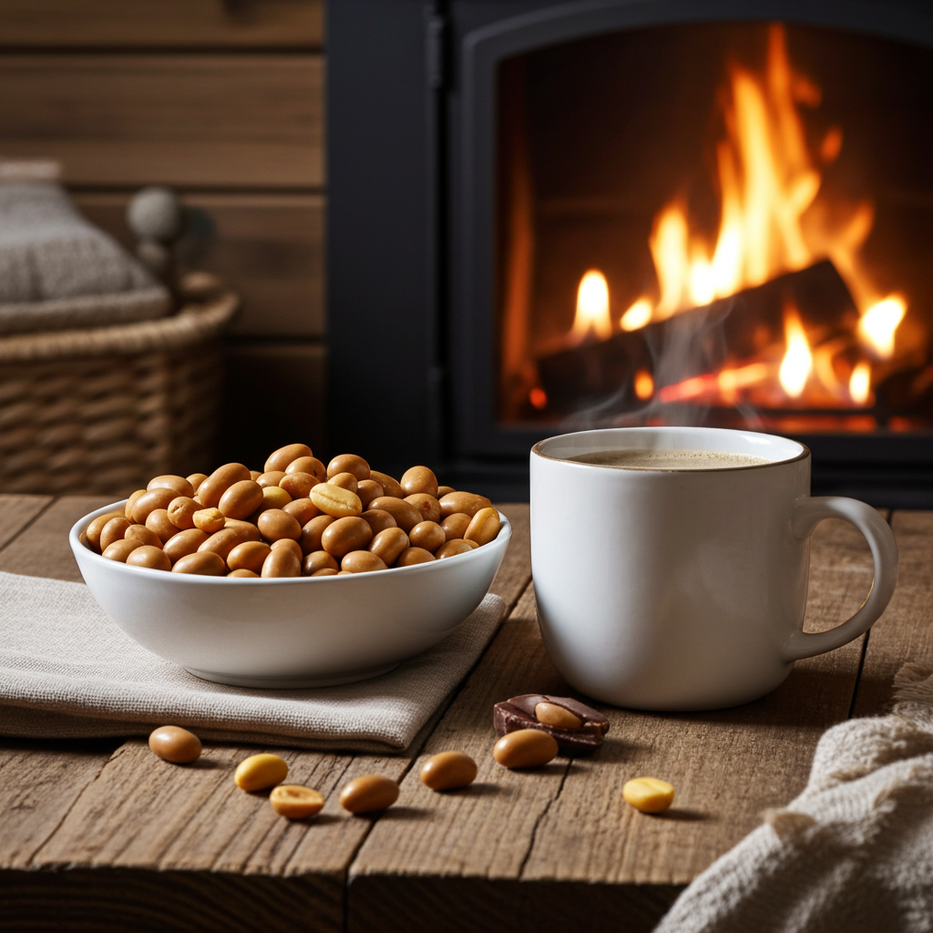 Erdnusskerne in Meersalz-Karamellschokolade