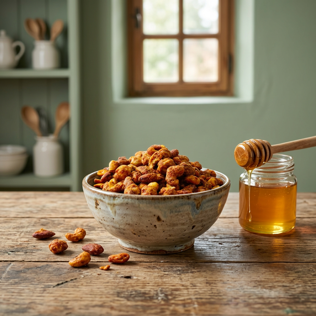 Honey-Mix (Edel-Nuss-Mischung karamellisiert mit Zucker-Honig-Schicht)