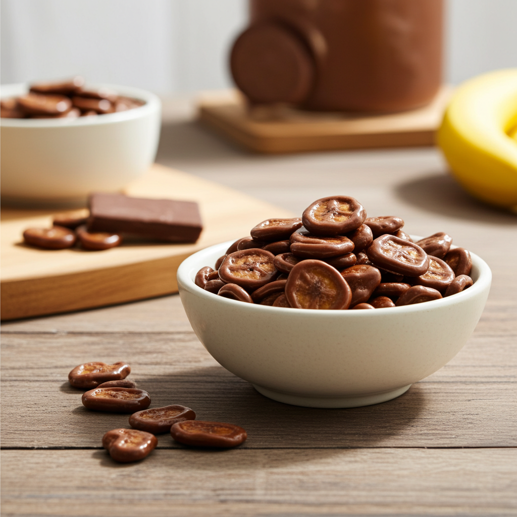 Bananenchips mit Vollmich-Schokolade