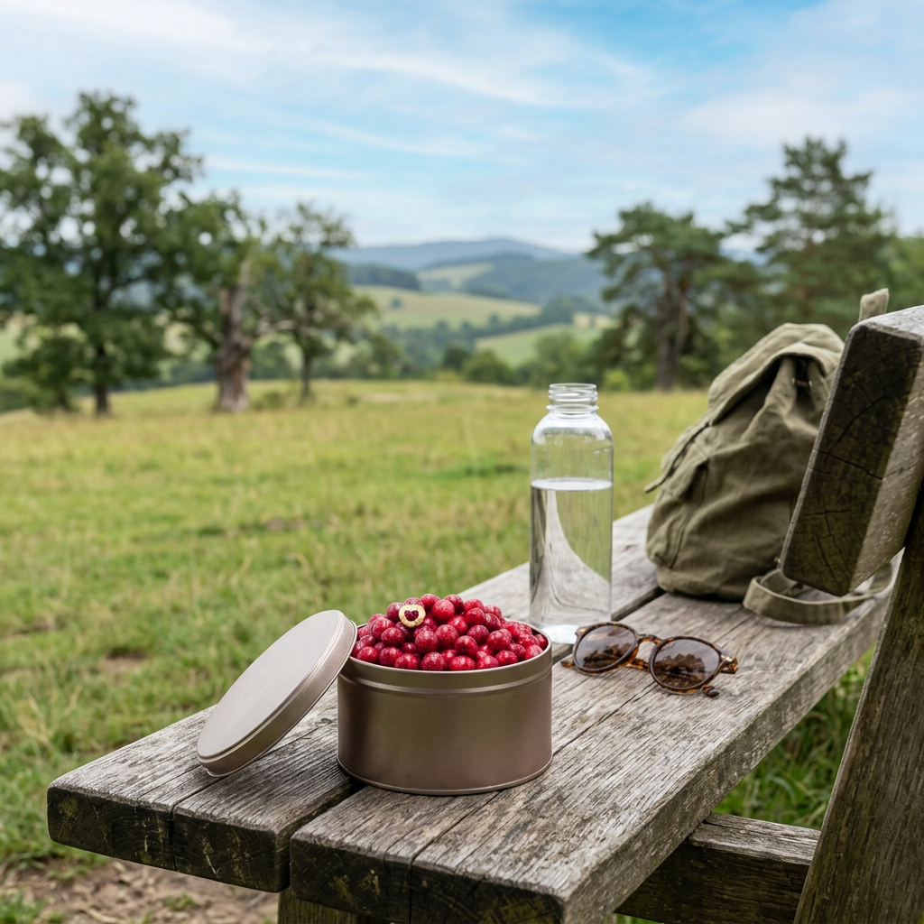 Johannisbeeren mit weißer Schokolade