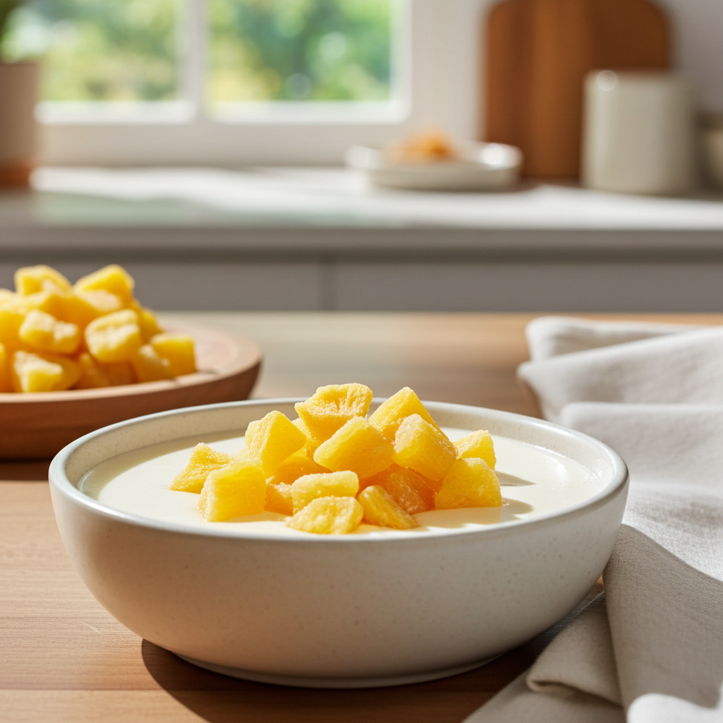 Ananasstücke (getrocknet, kandiert)