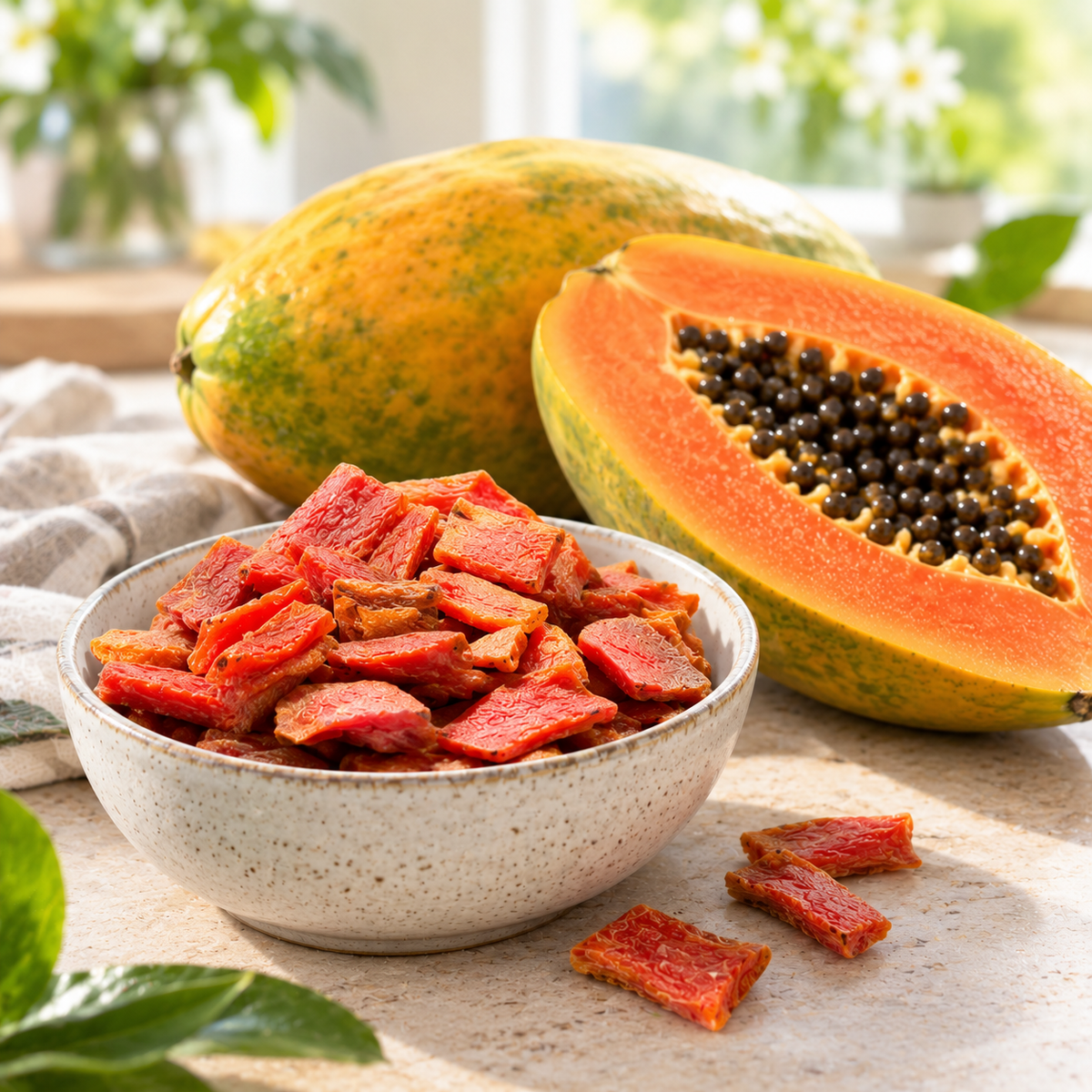 Papaya-Stücke  (natur, getrocknet)