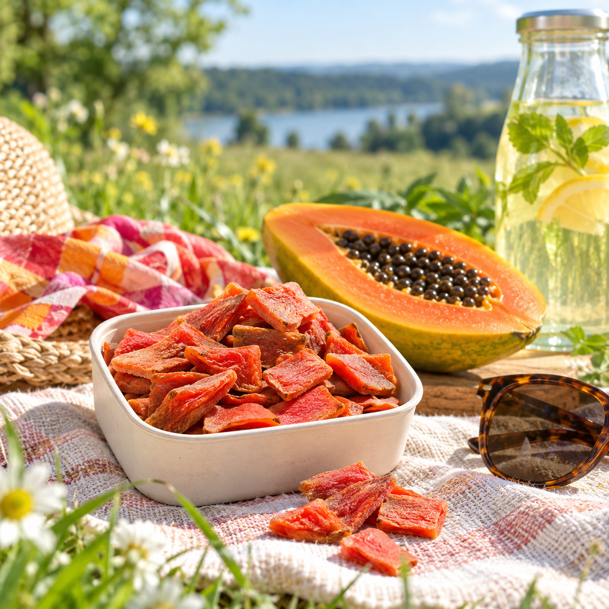 Papaya-Stücke  (natur, getrocknet)