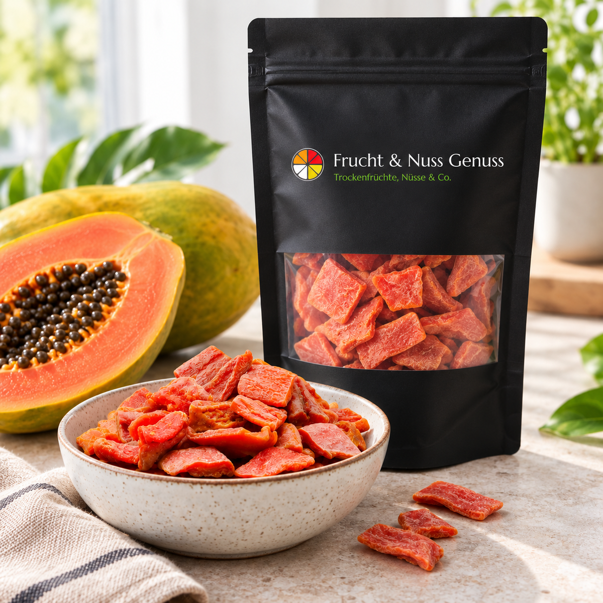 Papaya-Stücke  (natur, getrocknet)
