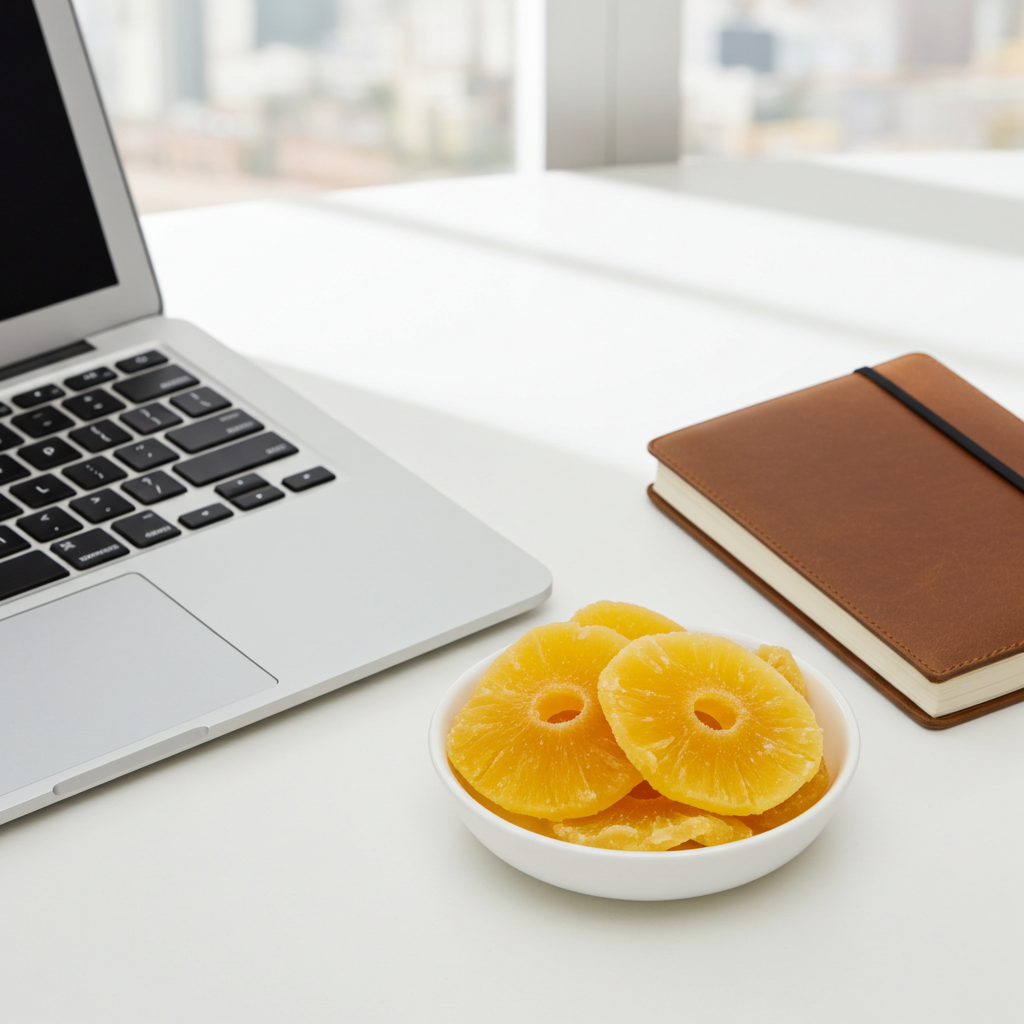 Getrocknete Ananasringe kandiert – Frucht & Nuss Genuss