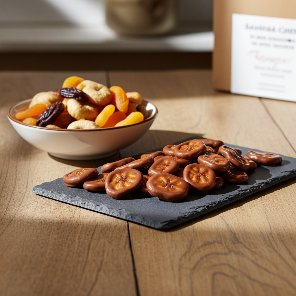 Bananenchips mit Vollmich-Schokolade