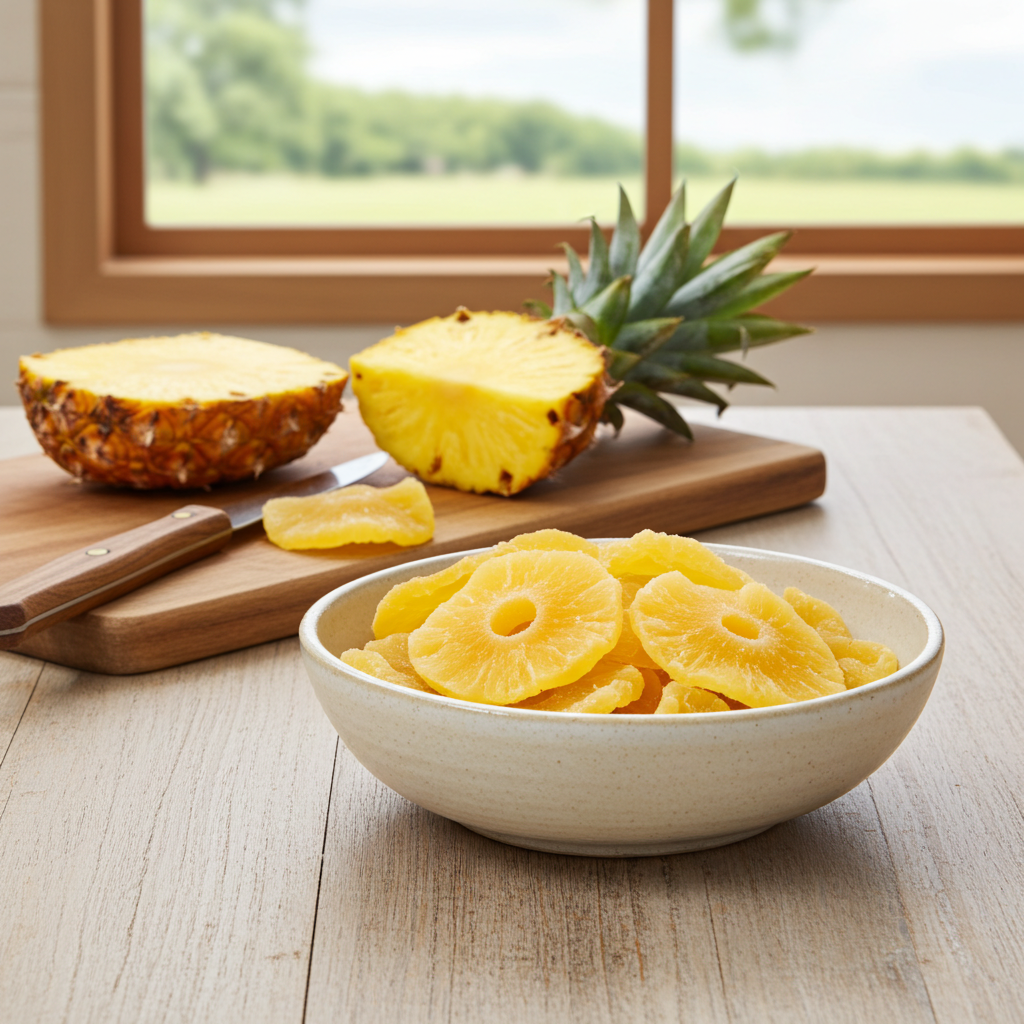 Getrocknete Ananasringe kandiert – Frucht & Nuss Genuss