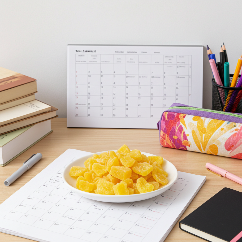 Ananasstücke (getrocknet, kandiert)