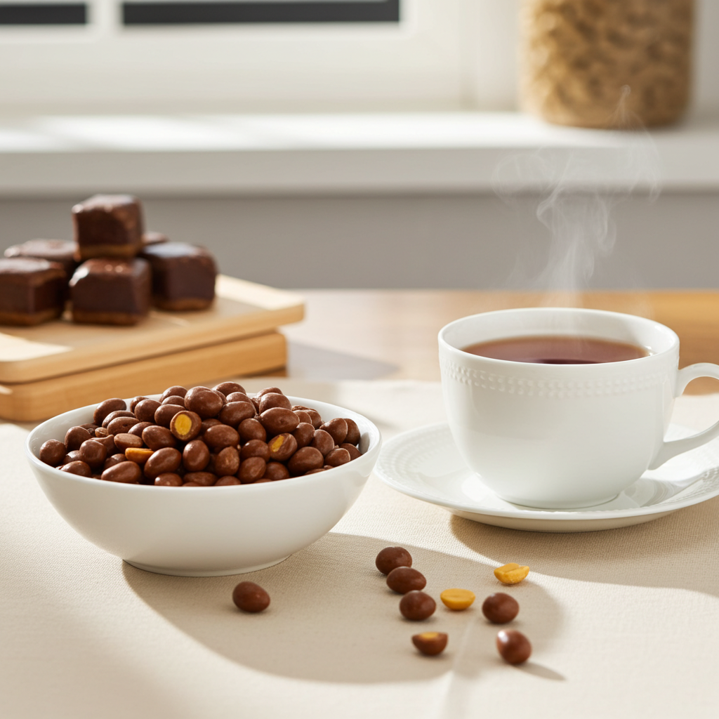 Erdnusskerne in Vollmilchschokolade