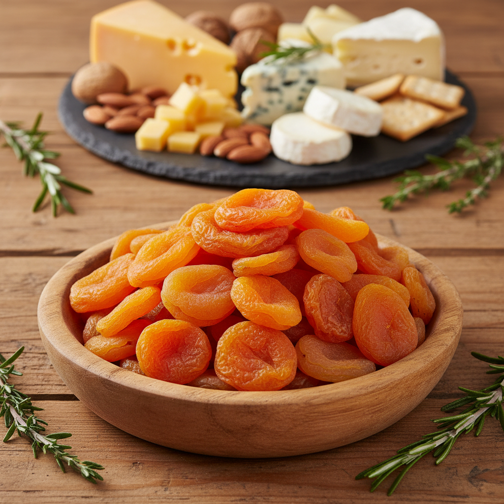 Wild apricots (dried, tart)