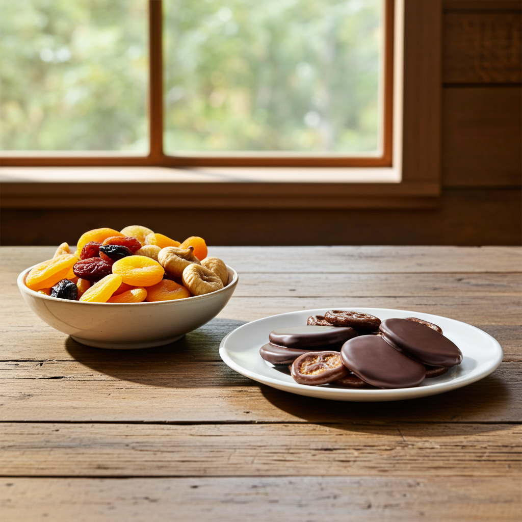 Bananenchips mit Zartbitter-Schokolade