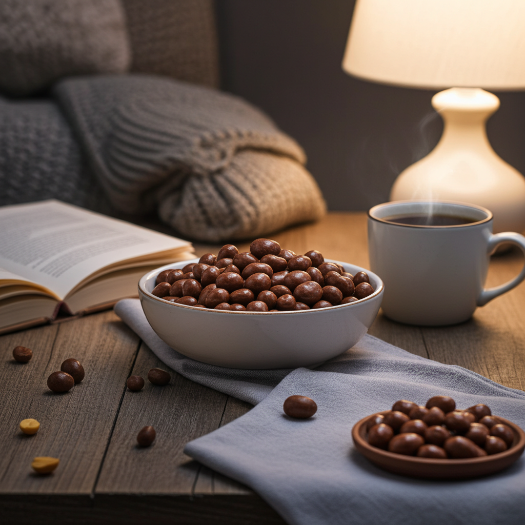 Erdnusskerne in Vollmilchschokolade