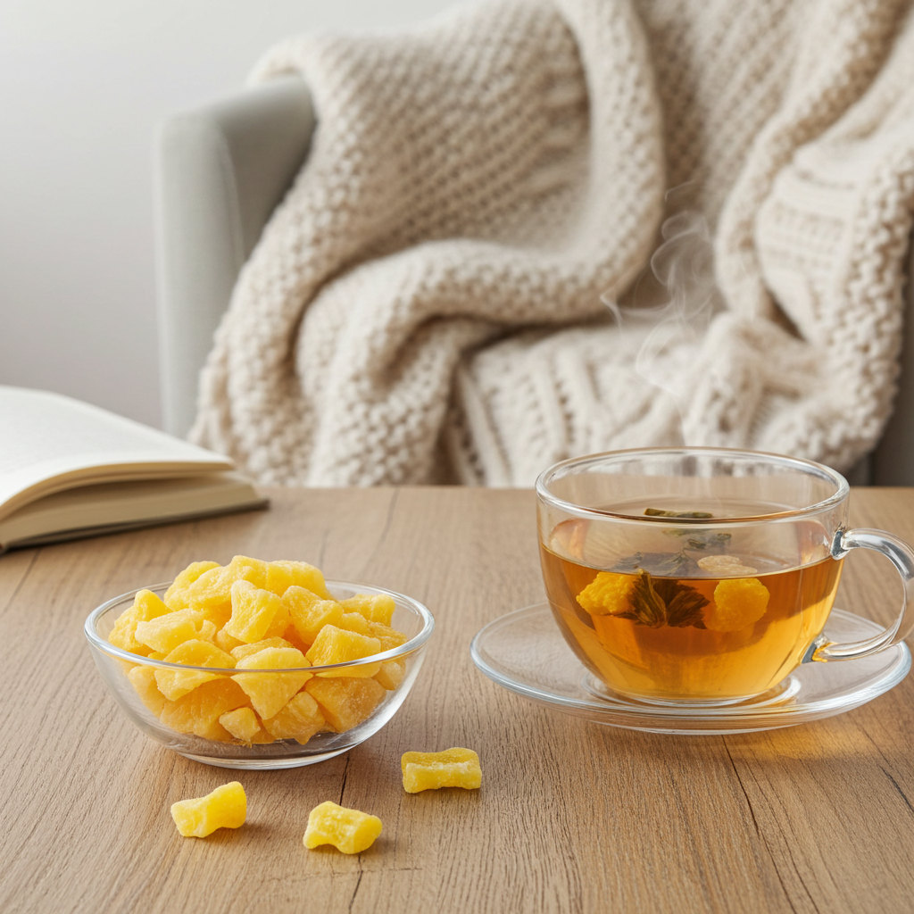 Ananasstücke (getrocknet, kandiert)